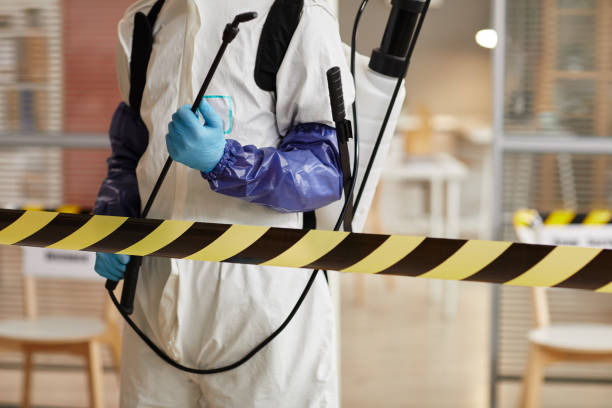 Professional Sewage Cleanup technician working in Fairmount, IN